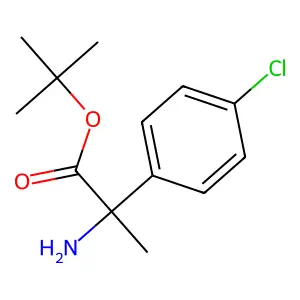 Tert-butyl 2-amino-2-(4-chlorophenyl)propanoate structure