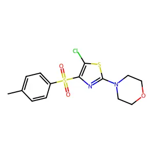 4-[5-Chloro-4-(toluene-4-sulfonyl)-thiazol-2-yl]-morpholine structure