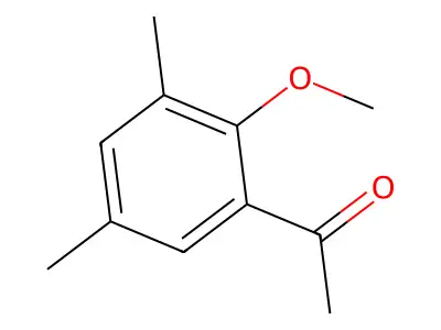 3,5-Dimethyl-2-methoxyacetophenone structure