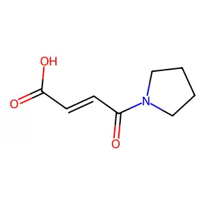 4-Oxo-4-(1-pyrrolidinyl)-2-butenoic acid structure