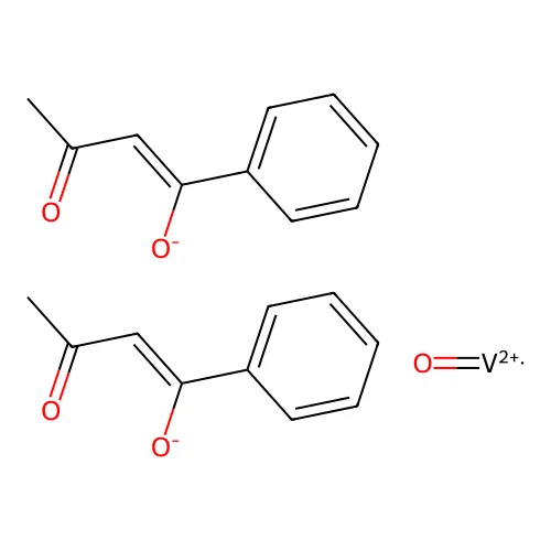 Bis(3-oxo-1-phenylbut-1-en-1-olate);oxovanadium(2+) structure
