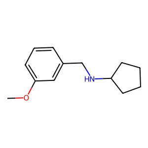 N-[(3-methoxyphenyl)methyl]cyclopentanamine structure