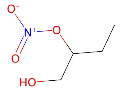 1-hydroxybutan-2-yl Nitrate structure