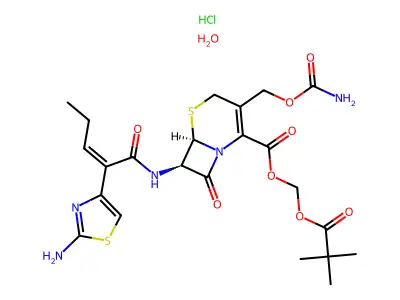cefcapene pivoxil hydrate hydrochloride structure