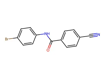 N-(4-bromophenyl)-4-cyanobenzamide structure