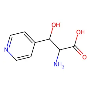 2-Amino-3-hydroxy-3-(pyridin-4-yl)propanoic acid structure