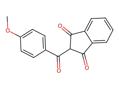 2-(4-Methoxybenzoyl)indan-1,3-dione structure