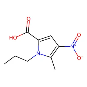 5-Methyl-4-nitro-1-propylpyrrole-2-carboxylic acid structure