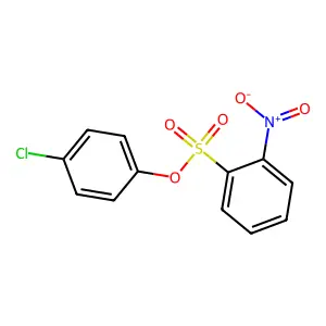 4-Chlorophenyl 2-nitrobenzenesulfonate structure