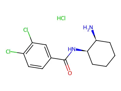 N-(2-aminocyclohexyl)-3,4-dichlorobenzamide structure
