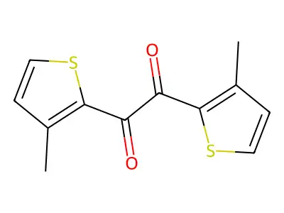 1,2-Bis(3-methylthiophen-2-yl)ethane-1,2-dione structure