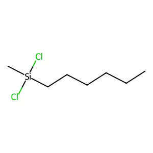 Hexylmethyldichlorosilane structure