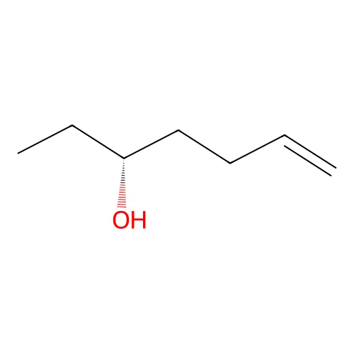 (3R)-hept-6-en-3-ol structure