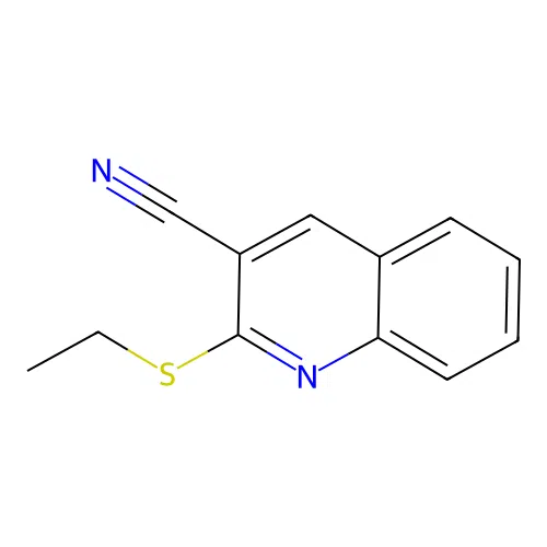 2-Ethylsulfanylquinoline-3-carbonitrile structure