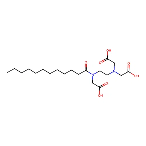 Lauroyl ethylenediamine triacetic acid structure
