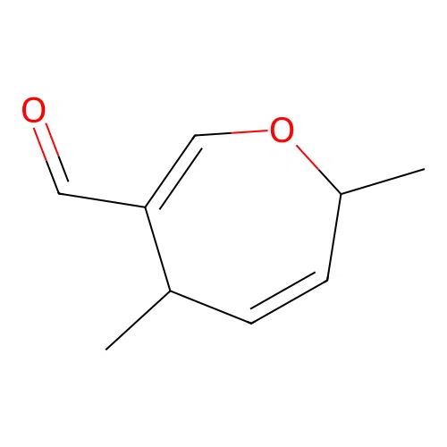 2,5-Dimethyl-2,5-dihydrooxepine-6-carbaldehyde structure