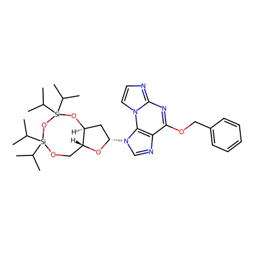 O6-Benzyl-N2,3-etheno-2'-deoxy-3',5'-O-[tetrakis(isopropyl)-1,3-disiloxanediyl] Guanosine structure
