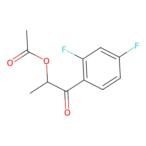 [1-(2,4-Difluorophenyl)-1-oxopropan-2-yl] acetate structure