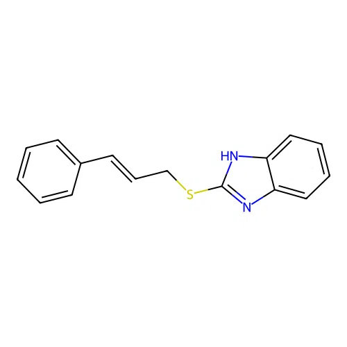 1H-benzimidazol-2-yl cinnamyl sulfide structure