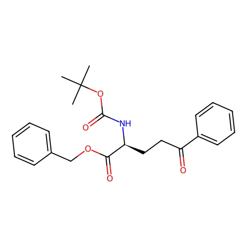 Benzyl (2S)-2-[(tert-butoxycarbonyl)amino]-5-oxo-5-phenylpentanoate structure