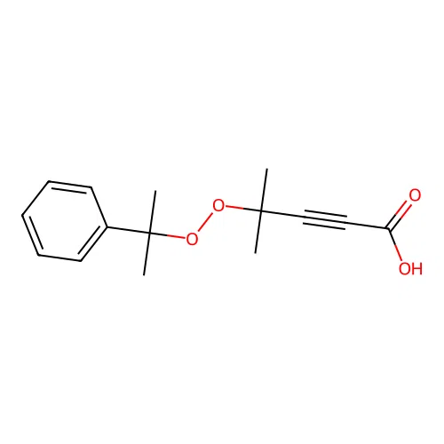 4-Methyl-4-((2-phenylpropan-2-yl)peroxy)pent-2-ynoic acid structure