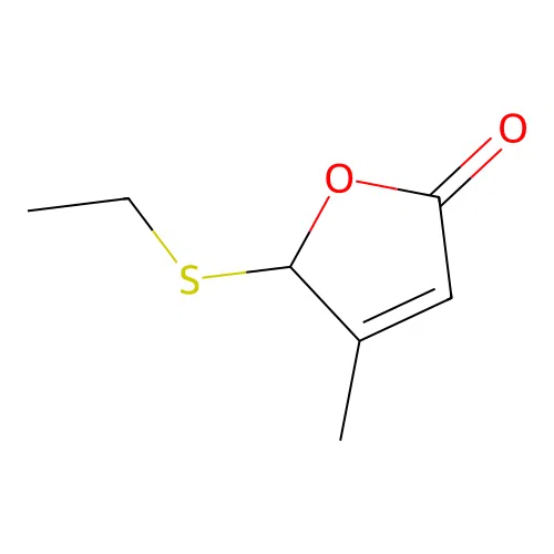 2-ethylsulfanyl-3-methyl-2H-furan-5-one structure