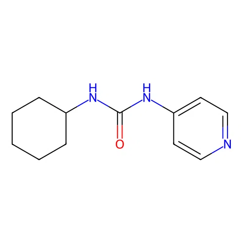 N-Cyclohexyl-N'-(4-pyridyl)urea structure