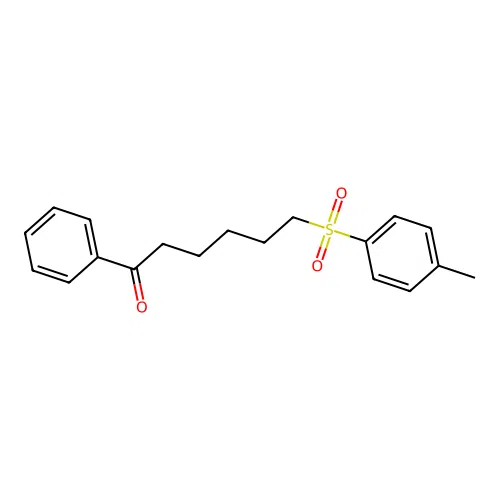 6-(4-Methylphenyl)sulfonyl-1-phenylhexan-1-one structure