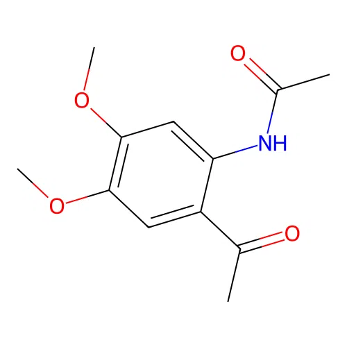 N-(2-acetyl-4,5-dimethoxyphenyl)acetamide structure