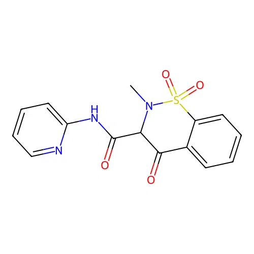2-methyl-1,1,4-trioxo-N-(2-pyridinyl)-3H-1$l^{6},2-benzothiazine-3-carboxamide structure