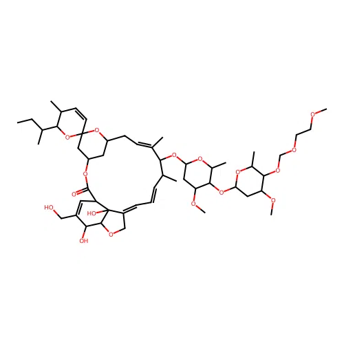 Avermectin A1a, 5-O-demethyl-26-hydroxy-4''-O-((2-methoxyethoxy)methyl)- structure