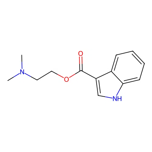 2-(dimethylamino)ethyl 1H-indole-3-carboxylate structure
