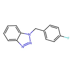 1-[(4-Fluorophenyl)methyl]benzotriazole structure