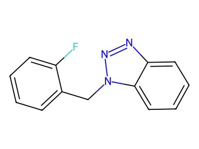 1-[(2-Fluorophenyl)methyl]benzotriazole structure