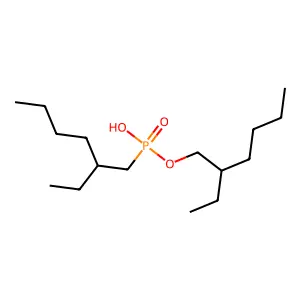 2-Ethylhexyl phosphonic acid mono-2-ethylhexyl ester structure