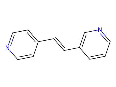 1-(3-Pyridyl)-2-(4-pyridyl)-ethylene structure