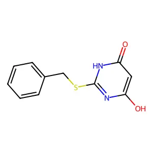 2-(Benzylthio)pyrimidine-4,6-diol structure