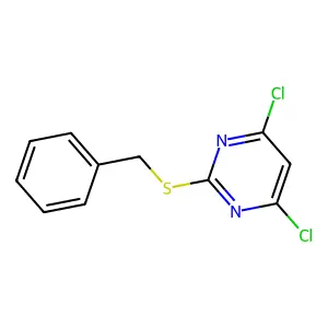 Pyrimidine, 4,6-dichloro-2-[(phenylmethyl)thio]- structure