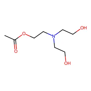 Ethanol, 2,2'-[[2-(acetyloxy)ethyl]imino]bis- structure