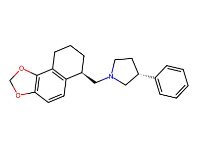 3-Phenyl-1-(6,7,8,9-tetrahydrobenzo[g][1,3]benzodioxol-6-ylmethyl)pyrrolidine structure