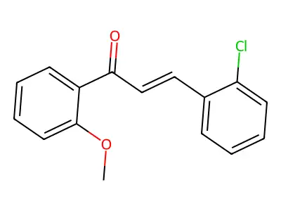 3-(2-Chlorophenyl)-1-(2-methoxyphenyl)prop-2-en-1-one structure