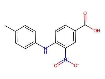 3-Nitro-4-(4-toluidino)benzoic acid structure
