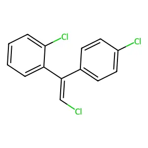 1-Chloro-2-[2-chloro-1-(4-chlorophenyl)ethenyl]benzene structure