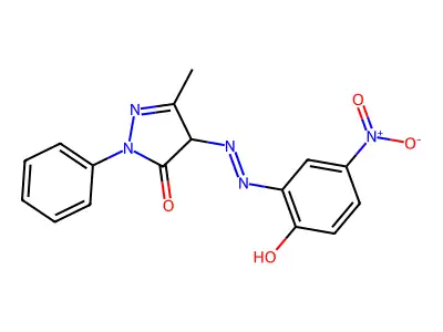 2-[4-[(2-hydroxy-4-nitrophenyl)diazenyl]-3-methylphenyl]-4H-pyrazol-3-one structure