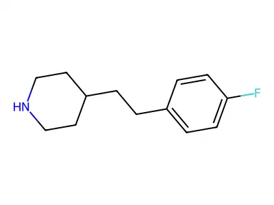 4-[2-(4-Fluorophenyl)ethyl]piperidine structure