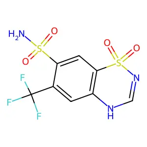Flumethiazide structure