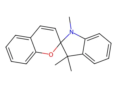 1,3,3-Trimethylindolinobenzospiropyran structure