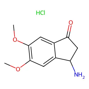 3-Amino-5,6-dimethoxyindan-1-one hydrochloride structure
