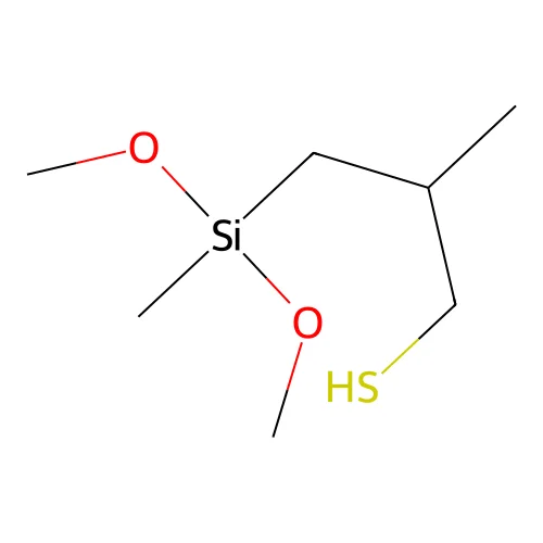 3-[Dimethoxy(methyl)silyl]-2-methylpropane-1-thiol structure