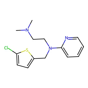 N1-((5-Chloro-2-thienyl)methyl)-N2,N2-dimethyl-N1-2-pyridinyl-1,2-ethanediamine structure